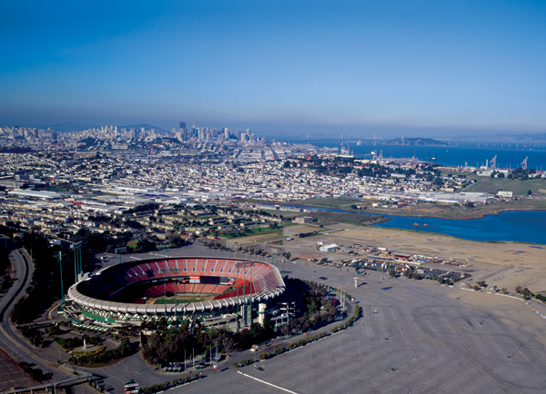 Aerial view of Candlestick Park